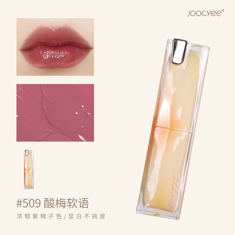 509 Lápiz labial congelado de cristal de lenguaje suave de ciruela agria