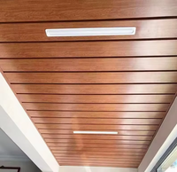 Plaque de plafond en PVC imperméable à l'eau, imitation bois, 300x9mm, fabricant pour salon, écologique