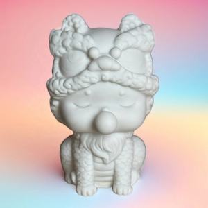 다양한 스타일의 19cm 화이트 엠브리오 베어 에나멜 페인팅 인형, 석고가 아닌 세라믹 페인팅 DIY 핸드메이드 그래피티 장난감 - Product Image 4