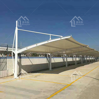 Garage conteneur en acier préfabriqué simple et portable Abri d'auto préfabriqué en panneau sandwich