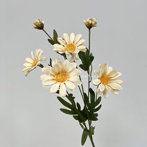 Fleurs artificielles Daisy à 6 têtes en soie, haute simulation, pour mariage, décoration intérieure, fleurs pour vase - Product Image 4