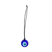 Pendentif oeil du diable de Style bohème en verre bleu décoration murale de voiture intérieure de mauvais œil turc avec breloque de voiture