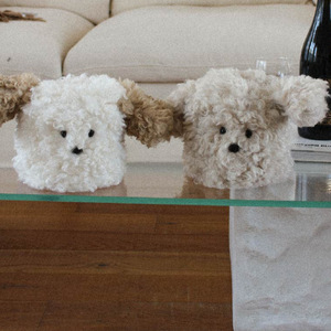 Korean style plush puppy tissue box, cartoon fashion car tissue bag, living room and bedroom tissue bag. - Product Image 2