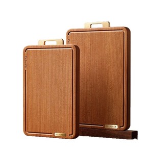 Planche à découper en bois d'ébène rectangulaire, qualité alimentaire, pour cuisine, petite, moyenne, grande, extra grande - Product Image 5