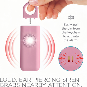 Mujeres Autodefensa 130DB Sirena LED Emergencia portátil SOS <span class=keywords><strong>Alarma</strong></span> DE SEGURIDAD Llavero <span class=keywords><strong>Alarma</strong></span> personal - Product Image 4