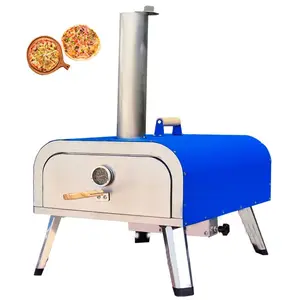 Ngoài trời Home Garden xách tay thép không gỉ Lò nướng bánh Pizza gas 16 inch cho bán