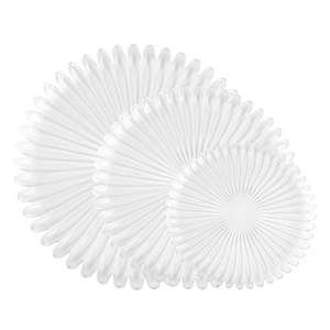 Plato de Presentación de Cristal Transparente con Pétalos de Flores Elegantes de Alta Gama al por Mayor, <span class=keywords><strong>Vajilla</strong></span> Decorativa Transparente para Bodas - Product Image 1