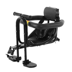 Asiento Delantero para Bicicleta, Silla de Seguridad Infantil con Pedales y Soporte para Bicicleta de Montaña o Carretera - Product Image 1