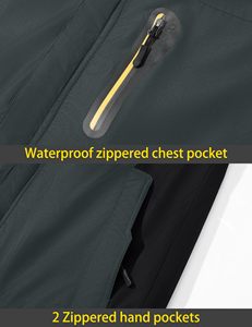 2025 All-Weather Tactical <strong>Jacket</strong> for Men <strong>Plus</strong> <strong>Size</strong> <strong>Waterproof</strong> Winter Ski Snowboard Coat Stand Soft Zipper Closure Raincoat - Product Image 5