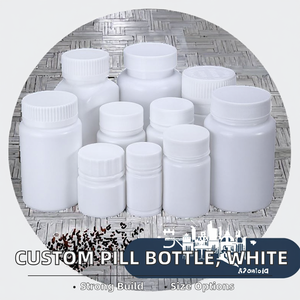 15ml-150ml Custom <b>Empty</b> White <b>Plastic</b> Tablet Storage Container Medicine Pill Capsule Packaging <b>Bottle</b> with Screw Cap - Product Image 2