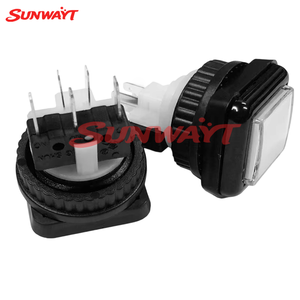 Botón de Arcade Cuadrado de 27 mm con Iluminación LED de 12 V, Interruptor Momentáneo para Máquina de Juegos de Arcade - Product Image 2