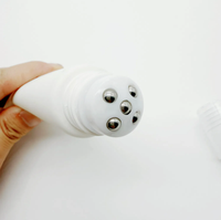 Tube souple de 30 mm avec applicateur vibrant électrique et rouleau en acier inoxydable pour crème visage et contour des yeux, massage SPA