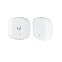 Système d'alarme à capteur de vibrations Tuya Smart Zigbee avec rappel de batterie faible LED bleue certifié CE RoHS fonctionne avec Alexa
