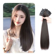 Wine & Cook preadherido teje tres juegos de dos tipos de cabello Remy vietnamita de 8 y 12 pulgadas con color Stick 99J - Product Image 1
