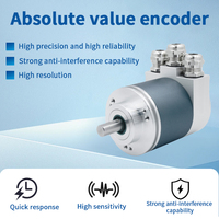 Codificador Absoluto Multivuelta SAS M58 Profibus-DP de 58 mm, Reemplazo para Sistema PLC Siemens Profibus, Retroalimentación de Posición Industrial