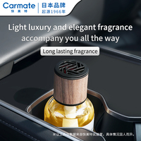 Carmate Parfum de voiture liquide de luxe en verre authentique de haute qualité, longue durée, parfum naturel, écologique, pour porte-gobelet