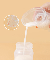 Tire-lait manuel portable Silicone marque privée pompe à ventouse de lait maternel pour un usage domestique et voyage choix d'alimentation confort de bébé