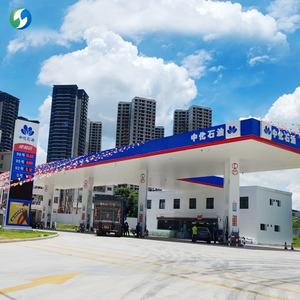 Cubierta de Acero Moderna Hecha a Medida con Tratamiento Anticorrosión para Gasolineras con Señalización para Gasolineras - Product Image 4