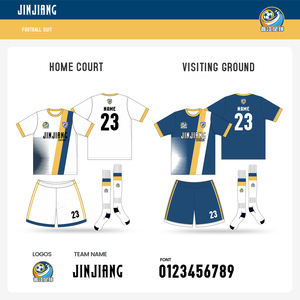 Kit allenamento per giovani maglia calcio all'ingrosso manica corta in poliestere maglie da calcio uomo uniforme Set per la partita taglio automatizzato - Product Image 2