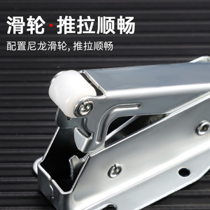 Metal <b>Cabinet</b> Door Bumper <b>Wall</b> <b>Mount</b> Non Detachable Hidden Installation Wardrobe Hardware - Product Image 2