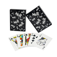 Carte à jouer imprimée personnalisée 310gsm à noyau noir Fournitures de casino Cartes à jouer Vente en gros Cartes à jouer bon marché