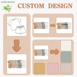 Wholesale 0-4T 100% Organic Cotton Summer Short <strong>Infant</strong> Toddle Clothing <strong>Set</strong> Baby Clothing <strong>Set</strong> - Product Image 2