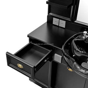 Miroir de chambre à coucher moderne nouveau design équipement de <span class=keywords><strong>salon</strong></span> de coiffure <span class=keywords><strong>style</strong></span> de coiffure avec lumières miroir de support de <span class=keywords><strong>salon</strong></span> haut de gamme - Product Image 4