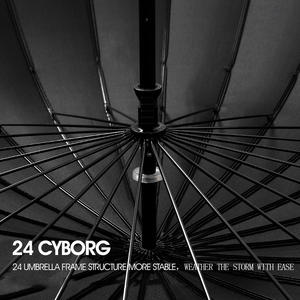 Paraguas de Golf de Varilla Recta de 24 Varillas Resistente al Viento y la Lluvia para Adultos al por Mayor con Mango de Cuero Cómodo - Product Image 6