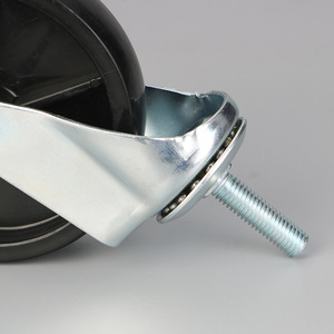 4 Inch Universal Caster Wheels Screw Rod Type Ball Bearing PP Plastic Durable Industrial Furniture Shelf Use - Product Image 2