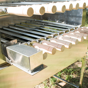 Griglia Girevole Motorizzata a Doppio Strato SPINARRI per Kebab, Spiedini e Churrasco Brasiliano, Regolabile per <span class=keywords><strong>Giardino</strong></span>, Modello Cipriota - Product Image 4