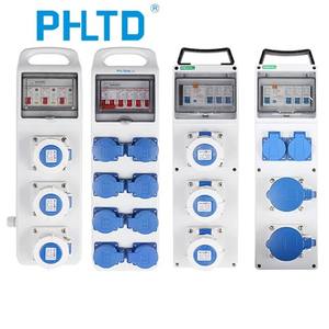 Boîte <span class=keywords><strong>de</strong></span> distribution d'énergie temporaire pour chantier <span class=keywords><strong>de</strong></span> construction en extérieur ignifuge PHLTD, monophasée, pratique, en plastique - Product Image 4