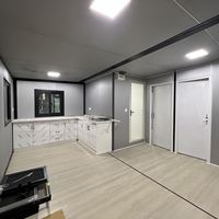 Maison préfabriquée de luxe en acier de 40 pieds, extensible et pliable, conteneur habitable personnalisé, maison préfabriquée de 20/30/40 pieds