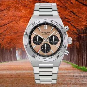 Reloj de Pulsera Cronógrafo de Cuarzo de Acero Inoxidable Personalizado OEM con Logotipo para Hombre, con Esfera de 40 mm de Diámetro y Correa de 20 mm, para Moda y Negocios - Product Image 2