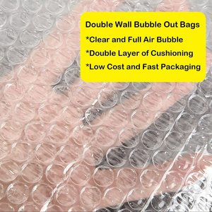 Transparente Luftpolsterbeutel, Doppelwandig, Bündig Geschnitten, Verdickte Stoßfeste Schaumstoff-Verpackungsbeutel zum Polstern, Verpacken und Versenden - Product Image 2