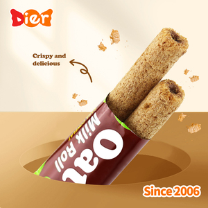 Kẹo bán buôn tùy chỉnh nhãn hiệu riêng Halal giòn bánh quy dính Yến Mạch Sữa sô cô la Choco đầy thanh cuộn phồng Wafer thanh - Product Image 2