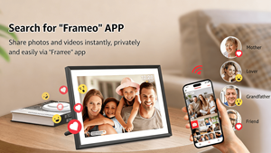 Cadre <span class=keywords><strong>photo</strong></span> numérique intelligent interactif avec écran tactile <span class=keywords><strong>de</strong></span> 13 pouces, WiFi, application Frameo pour le partage familial - Product Image 6