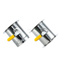 Amortisseur d'air manuel en acier inoxydable résistant à la température et à la corrosion Compatible avec tous les conduits de ventilation.