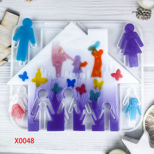 Moule en silicone pour résine fait main, style DIY, ornements décoratifs et outils pour gâteaux, pour la fabrication de résine, moule en plâtre - Product Image 1