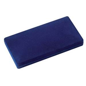 Set Astuccio Portapenne Triplo in Velluto Blu con Penne e Matite - Product Image 2