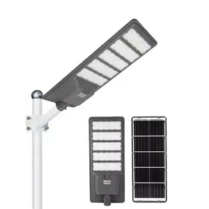 Уличные водонепроницаемые уличные фонари Ip65 300 Вт 400 Вт 500 Вт с алюминиевым интегрированным светодиодным уличным фонарем на солнечных батареях