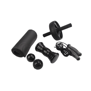 Fitness vente chaude Ab simple NBR tapis de <span class=keywords><strong>yoga</strong></span> roue d'exercice PVC corde à sauter boule de massage à pointes dia balle de massage lisse ensemble d'exercice - Product Image 1