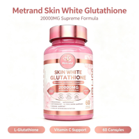 Capsules de glutathion Metrand pour éclaircir la peau, anti-âge, complément éclaircissant pour la beauté de la peau des femmes