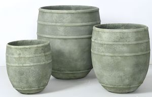 Maceta de flores de fibra de vidrio de hormigón Macetas de fábrica Curvas al aire libre Maceta impermeable ligera - Product Image 2