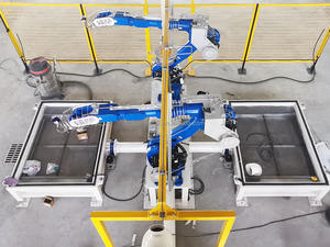 Machine de découpe à <span class=keywords><strong>jet</strong></span> d'eau CNC pour intérieurs et plafonds de voiture, <span class=keywords><strong>moteur</strong></span> et <span class=keywords><strong>moteur</strong></span> de pompe à <span class=keywords><strong>bras</strong></span> robot avec composants de roulement central - Product Image 5