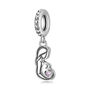 Abalorio de Plata de Ley 925 con Diseño de Mamá y Bebé <span class=keywords><strong>para</strong></span> Hacer Joyas, Compatible con Pulseras DIY Originales <span class=keywords><strong>para</strong></span> Mujer, <span class=keywords><strong>Regalo</strong></span> <span class=keywords><strong>para</strong></span> el Día de la Madre - Product Image 1