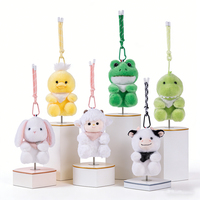 Porte-clés miniatures en peluche personnalisés : Lapin, Renard, Panda, Ours en peluche – Breloques souples pour sacs