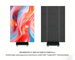 Écran LED pliable d'intérieur P2.5, affichage LED mobile à raccordement sans soudure pour la publicité commerciale - Product Image 3