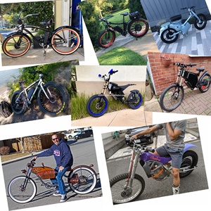 Kit de conversion de <span class=keywords><strong>moteur</strong></span> de moyeu arrière pour vélo électrique NBpower 26'' 27.5'' 29'' MTX, 48-72V 2000W, 45A, à double capteur Hall et onde sinusoïdale - Product Image 6