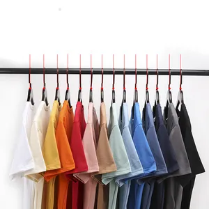 2023 Großhandel Hochwertige 100% Baumwolle Farben T-Shirt benutzer definierte T-Shirts für Männer in leeren T-Shirt