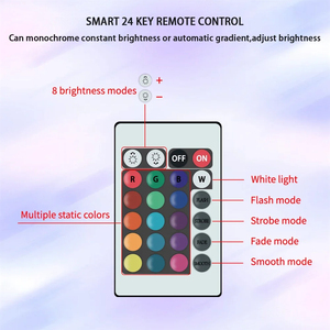 Lampadina <span class=keywords><strong>LED</strong></span> RGBW Intelligente <span class=keywords><strong>con</strong></span> <span class=keywords><strong>Telecomando</strong></span> a Infrarossi E27 B22, Ideale per Illuminazione Domestica Colorata - Product Image 5